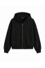 (0082) Czarna bluza damska z kapturem premium