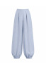 (0089) Błękitne lniane spodnie damskie Aladdin Pants