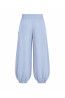 (0089) Błękitne lniane spodnie damskie Aladdin Pants