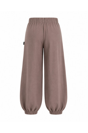 (0090) Cappuccino lniane spodnie damskie Aladdin Pants