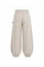 (0091) Kremowe lniane spodnie damskie Aladdin Pants