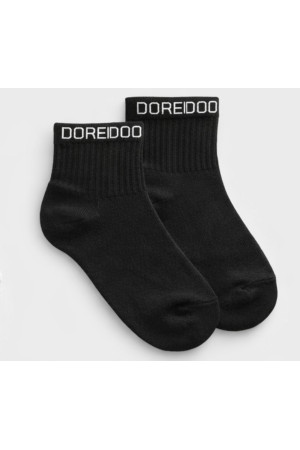 (0033) Czarne skarpety Basic z logo DOREDO premium