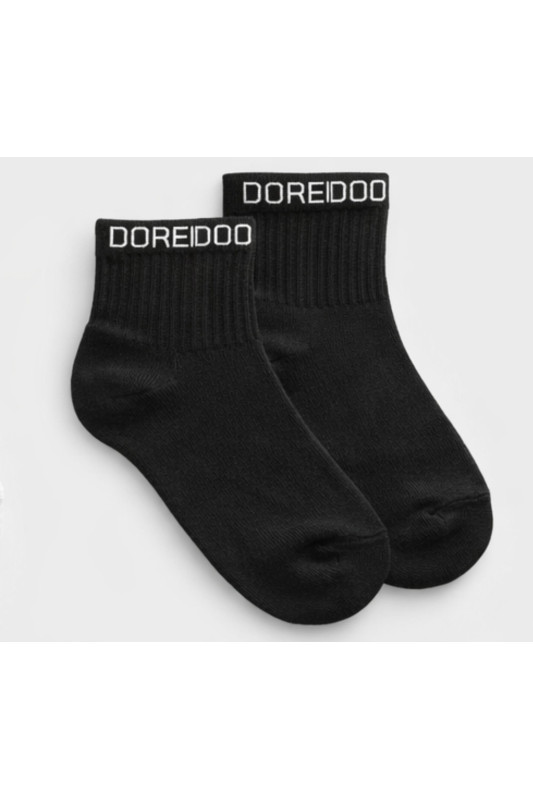 (0033) Czarne skarpety Basic z logo DOREDO premium