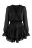 Black Lace Mini Playsuit | DOREDO