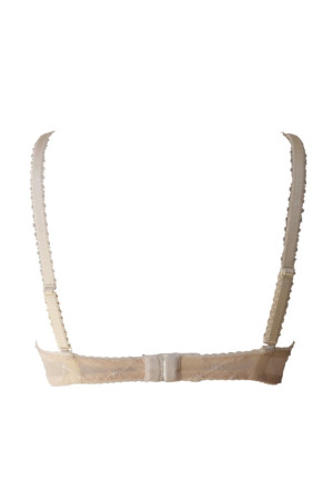 Beżowy biustonosz unoszący piersi (push-up) Barbara Lingerie.