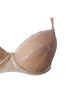 Beżowy biustonosz unoszący piersi (push-up) Barbara Lingerie.